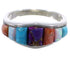 Multicolor Sterling Silver Southwest Ring Size 5-3/4 TX38209